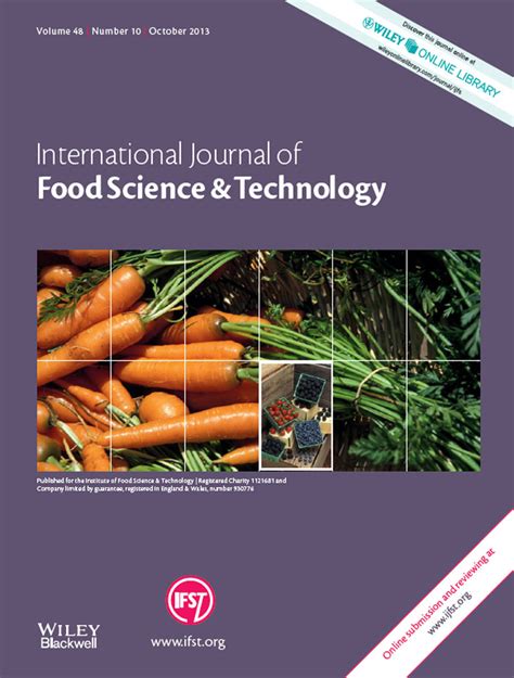 International Journal of Food Science & Technology: Vol 48, No 10