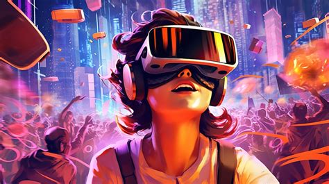 Illustrations Of Metaverse Vr Glasses For An Interactive Party Games Event Background ...