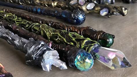 DIY wand with crystal or bead detail Tutorial - YouTube