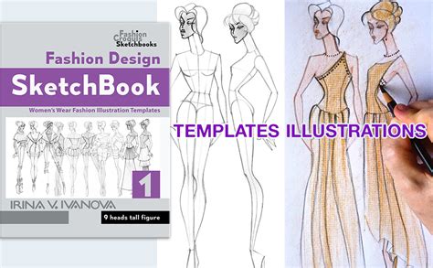 Fashion Design Sketchbook: Women’s Wear Fashion Illustration Templates ...