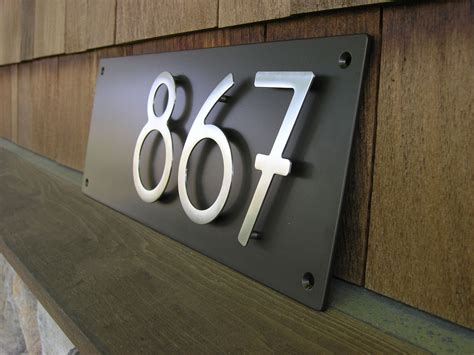 20+ Modern House Numbers On Plaque