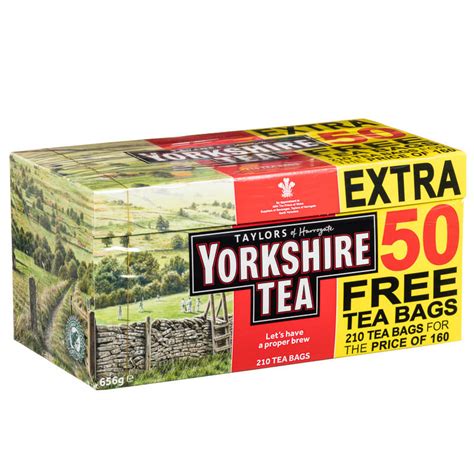 Yorkshire Tea 160s + 50 Free | Tea Bags, Hot Drinks