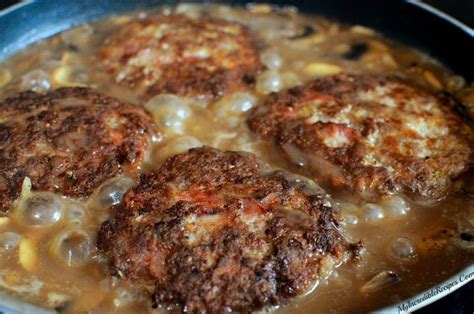 Southern Hamburger Steaks with Onion Mushroom Gravy! - My Incredible ...