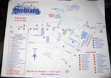 The Walking Map Of Solvang, CA | (September 20, 2011 ...