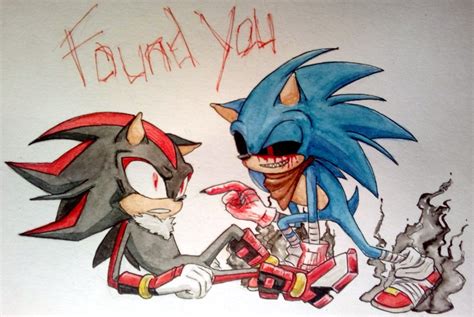 Sonic exe vs shadow - runningtaia