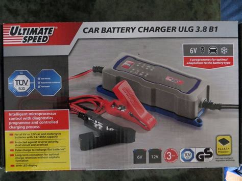 Ultimate Speed Car Battery Charger ULG 3.8 B1 6v 12v 4 programme NEW | in Rumney, Cardiff | Gumtree