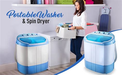 Amazon.com: Pyle Portable 2-in-1 Washing Machine&Spin-Dryer-Convenient ...