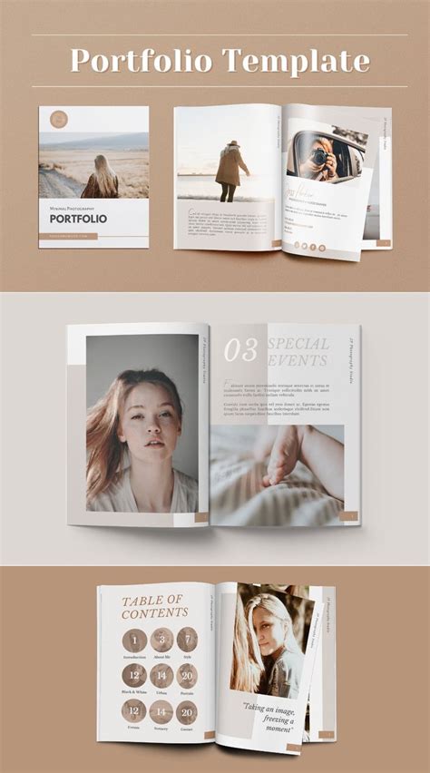 22 pages Photography Portfolio Template made in Canva (1057812) | Canva Templates | Design ...