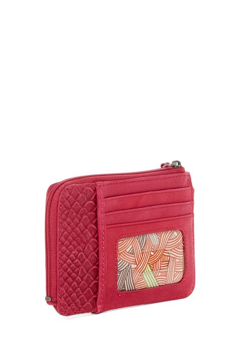 The Sak Iris Leather Card Wallet in Red - Lyst