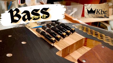 Installing individual bridge pieces | Bass guitar build part 15 - YouTube