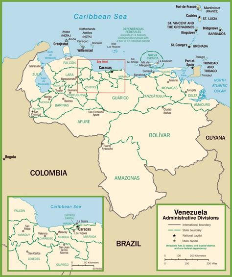 Venezuela political map - Ontheworldmap.com