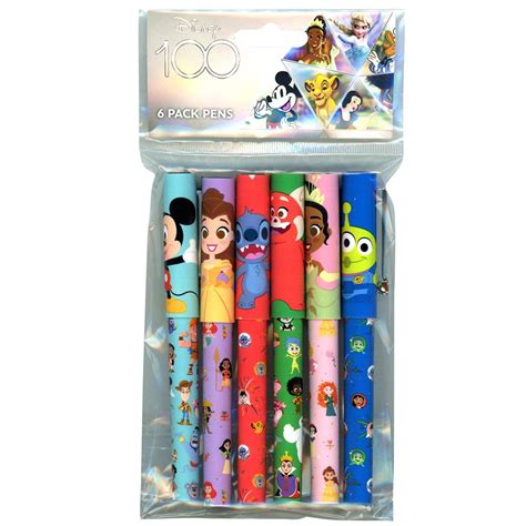 Disney's 100th 6pk Pens in Poly Bag with Header - Walmart.com