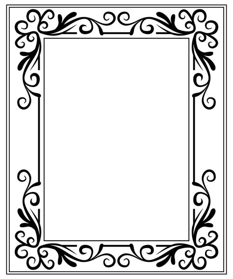 Picture Frame Template - 13 Free PDF Printables | Printablee