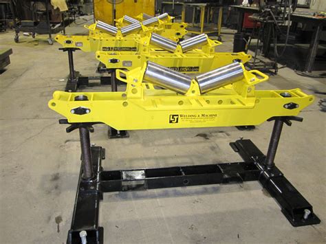 4-Ton Horizontal V-Roller Head Pipe Roller Stands (Pipe Stands)