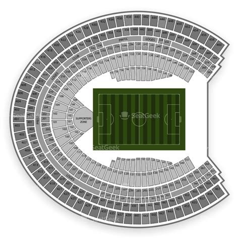 Olympic Stadium Montreal (Stade Olympique) Seating Chart Concert & Map ...