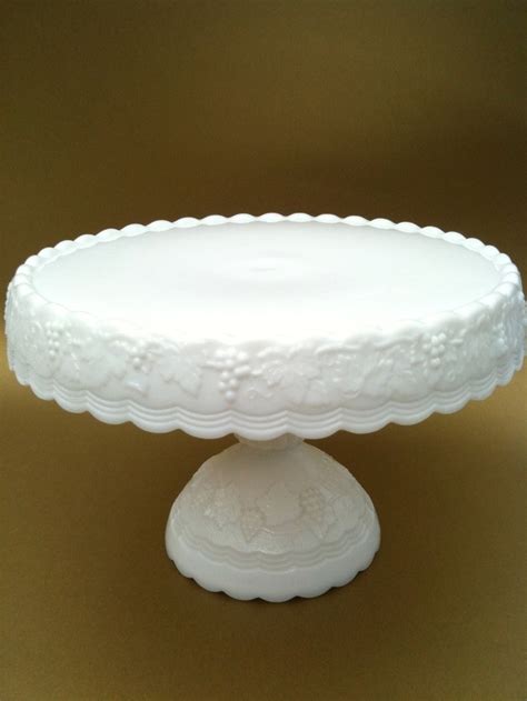 cake plate - white milk glass? | Cake Plate | Pinterest