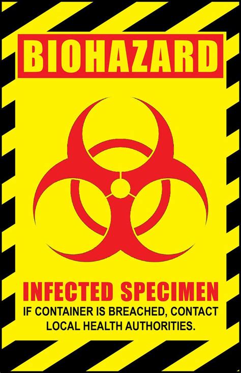 Propnomicon: Biohazard Specimen Label | Biohazard symbol, Zombie party, Zombie