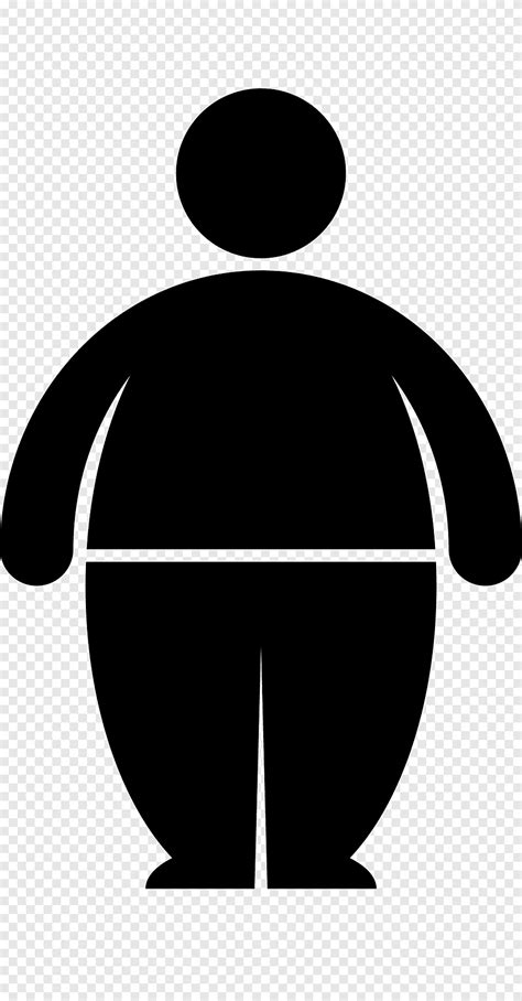 Obesity Clipart Black And White