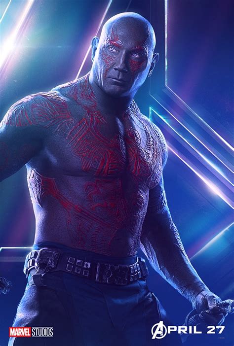 Dave Bautista as Drax from Avengers: Infinity War Character Posters | E! News