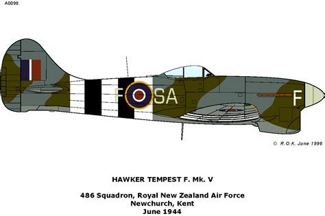 Hawker tempest, Hawker hurricane, Hurricane drawing