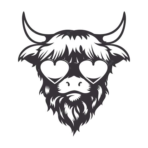 Highland Cow SVG Design | cowsvg.com