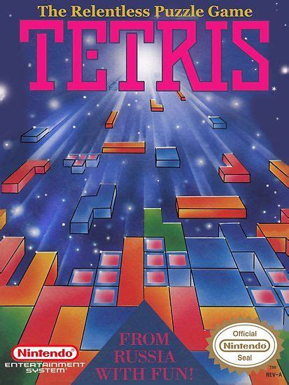 tetris box art - Google Search | Tetris game, Retro video games, Box art