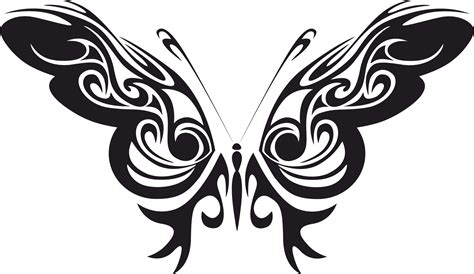 Goodinfo: Butterfly Vector Art Black And White