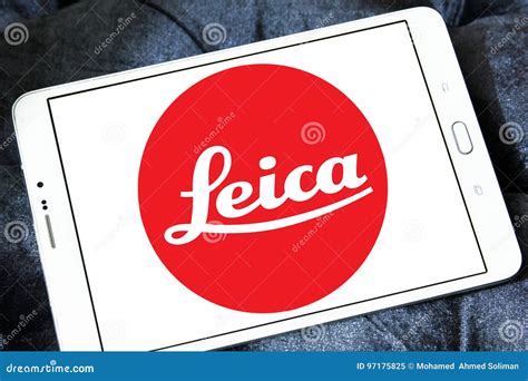 Leica logo editorial image. Image of business, electronics - 97175825