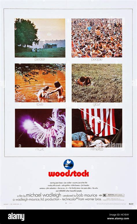 WOODSTOCK, US poster art, 1970 Stock Photo - Alamy