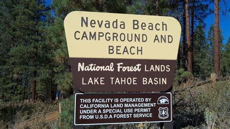 Nevada Beach Campground, Lake Tahoe NV - Review - YouTube