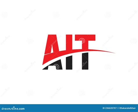 AIT Letter Initial Logo Design Vector Illustration | CartoonDealer.com #236620707