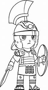 Roman Soldier Coloring Page sketch template