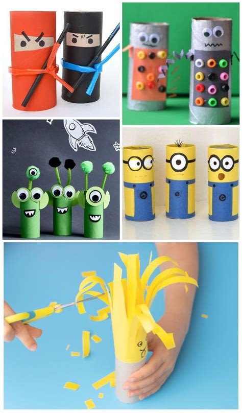 Cardboard Tube Crafts in 2021 | Craft activities for kids, Crafts, Cardboard tube crafts