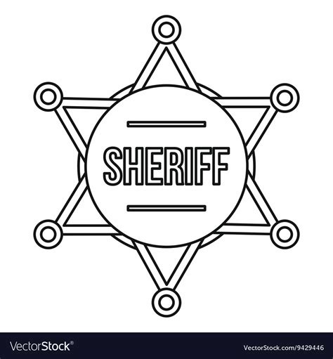 Printable Sheriff Badge Template