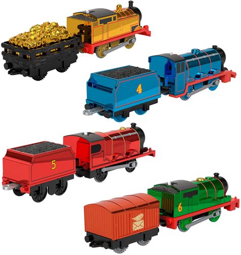 Thomas & Friends Thomas, Percy, James & Gordon - set of 4 motorized toy train engines for ...