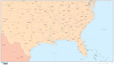 Usa Map Southern States - Winna Kamillah