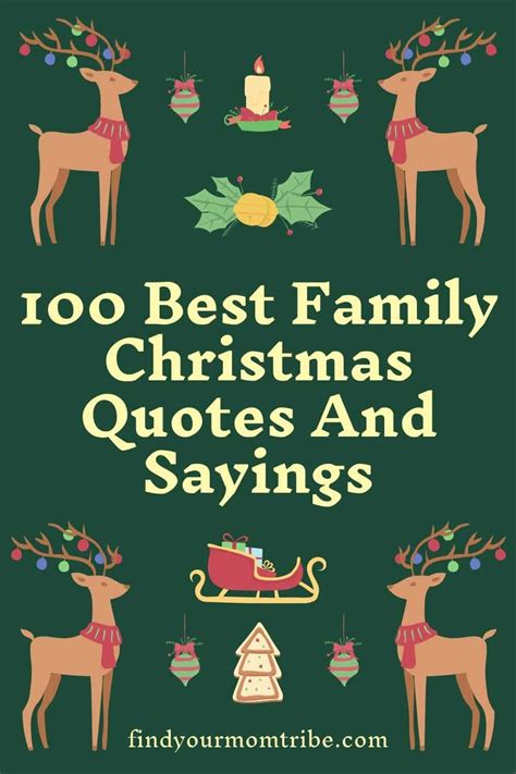 100 Best Family Christmas Quotes And Sayings