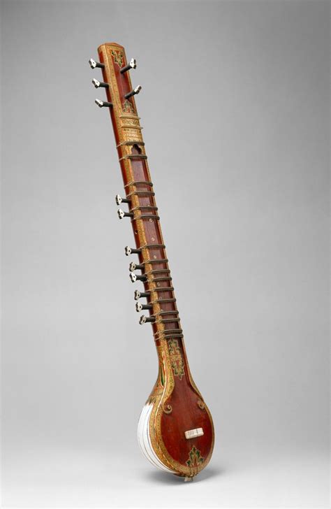 Sitar, Gourd, wood, ivory, metal, Indian | Musical instruments, Folk ...