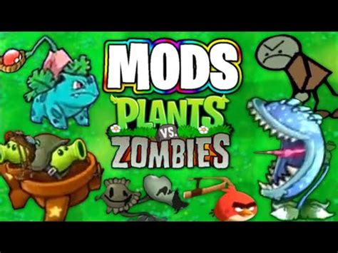 12 MODS de PLANTAS VS ZOMBIES - YouTube