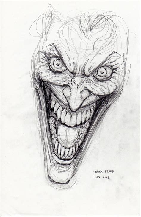 Joker Sketch 11-25-2012 by myconius on DeviantArt