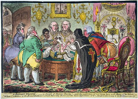 Catholic Emancipation Cartoon, 1808 Painting by James Gillray - Fine ...