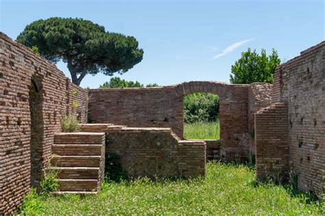 Stairs and ruins at Ostia Antica in Rome | Violeta Matei - Inspiration for Independent Travelers