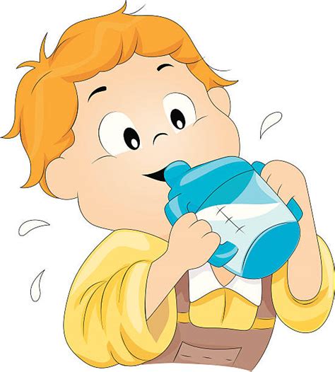 Kid Drinking Milk Illustrations, Royalty-Free Vector Graphics & Clip Art - iStock