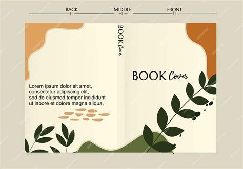 Premium Vector | Aesthetic book cover page collection. Templates with cute boho leaf. Perfect ...