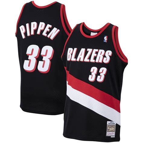 Scottie Pippen Portland Trail Blazers M&N 1999-00 Hardwood Classics Swingman Jersey – Black ...