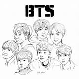 BTS Coloring Pages Printable For Free Download sketch template