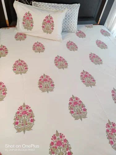 COTTON Double Floral Bed Sheet at Rs 1600/piece in Jaipur | ID: 27018203873