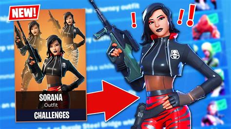 New CHAPTER 2 SORANA SECRET SKIN Challenges! (Fortnite Battle Royale) - YouTube