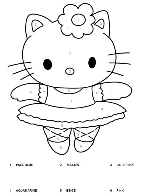 Hello Kitty Ballerina Coloring Pages