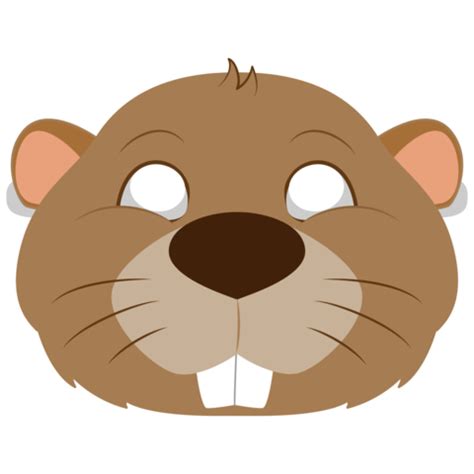 Beaver Mask Template | Free Printable Papercraft Templates